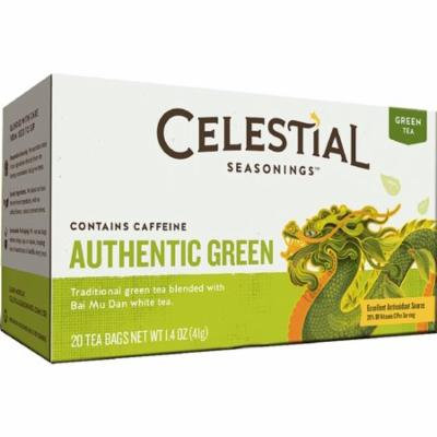 6 Pack - Celestial Seasonings Authentic Green Tea 20 ea