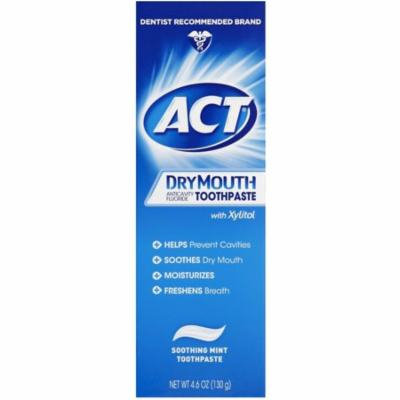 4 Pack - Act Dry Mouth Anticavity Fluoride Toothpaste, 4.6 oz