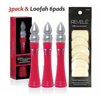 Ruby Kisses 24 HR Eyeshadow Magic Primer (3pack) & 6 Loofah Pads