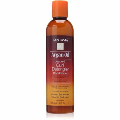 Fantasia Argan Oil Leave-In Curl Detangler Conditioner, 8 oz