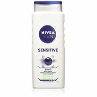 Nivea for Men Body Wash, Sensitive, 16.9 oz