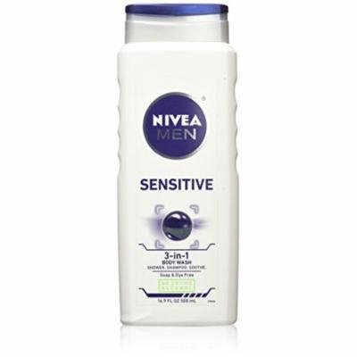 Nivea for Men Body Wash, Sensitive, 16.9 oz