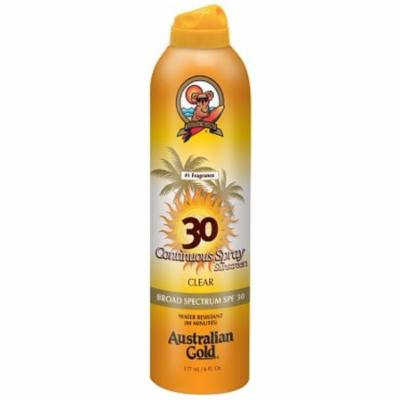 4 Pack - Australian Gold Gold Continuous Spray, SPF 30, Clear 6 oz