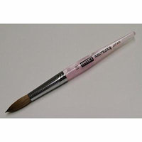 Osaka Kolinsky Nail Brush with Purple Marble Acrylic Handle - Size 18