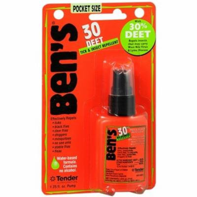 6 Pack - Ben's 30 DEET Tick and Insect Repellent Pocket Size 1.25 oz