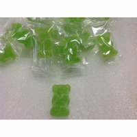 Wrapped Gummi Bears Green Apple 5 pounds individually wrapped green gummy bears
