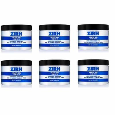 Zirh Shave Cream, #2 Aloe Vera Shave Cream, 8.4 Oz (Pack of 6) + LA Cross Tweezers 71817