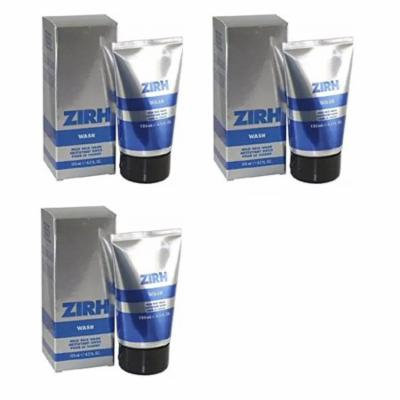 Zirh Wash, Wash Mild Face Wash, 4.2 Oz (Pack of 3) + LA Cross Blemish Remover 74851