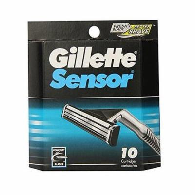 Gillette Sensor Blade Refill Cartridges, 10 Ct + Makeup Blender