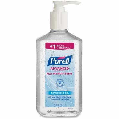 Purell Advanced Hand Sanitizer 12 oz. Alcohol (Ethyl) Gel Pump Bottle - 8 Pack