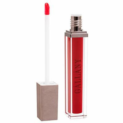 Gallany Cosmetics Lucite Red Lip Gloss, Plumping For Full Lips, High Shine, Vanilla Scented, Cruelty-Free (High Society)