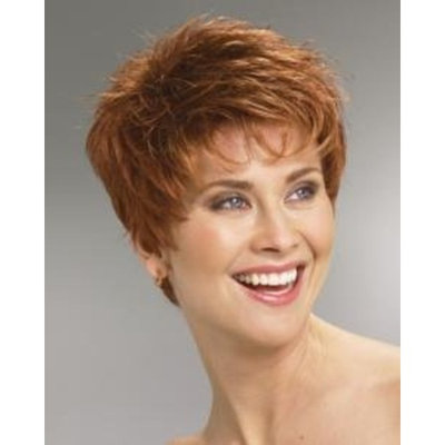 Power Wig Color R6/30H CHOCOLATE COPPER - Raquel Welch Wigs Petite Average Short Boy Cut Spiky Smooth Synthetic Women's Memory Open Weft Breathable