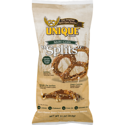 Unique Pretzels Unique Multi-Grain Pretzel Splits, 11 oz