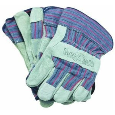 Wells Lamont Leather Work Gloves with Safety Cuff, Suede Palm, 2 Pair Pack, One Size (4006N-WNW)