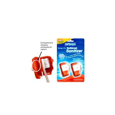 Dr.Tungs Snap-On Toothbrush Sanitizer - 2 Ea