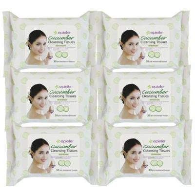 Epielle Cucumber Facial Cleansing Tissues 30ct(6 pack)