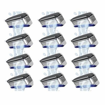 Schick Hydro3 Refill Blade Cartridges 4 Count (Wholesale Packaging) (Pack of 3) + Curad Dazzle Bandages 25 Ct.