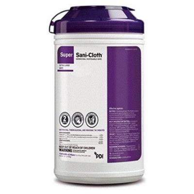 Surface Disinfectant Super Sani-Cloth Wipe 65 Count Pull-Up Disposable 10 Pack