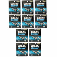 Gillette Sensor Refill Blade Cartridges, 10 Ct. (Pack of 10) + Curad Dazzle Bandages 25 Ct.