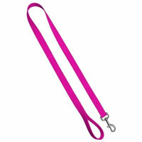 Classic Dog Leash: Hot Pink, 1 inch by 4 feet Nylon by Moose Pet Wear