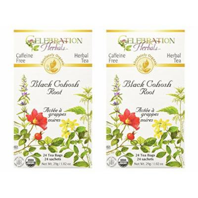 Celebration Herbals Black Cohosh Root Tea, Organic, 24 Teabag