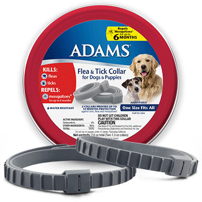 Adams Flea and Tick Collar for Dogs, One Size 2 Pack