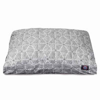 Majestic Pet Charlie Rectangle Dog Bed - Large, Gray (One Size)- Pet Accessories - Pet Beds