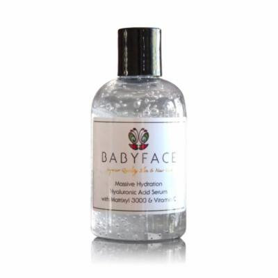 Babyface Massive Hydration Hyaluronic Acid Serum with Vitamin C & Matrixyl 3000, 4.2 oz.