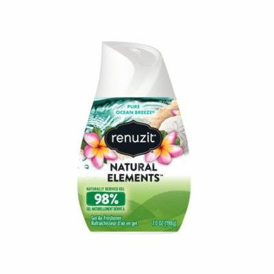Renuzit Natural Elements Gel Air Freshener, Pure Ocean Breeze, 7 Ounces, 12 Count