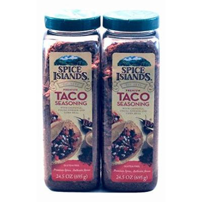 2 Pack Spice Islands Premium Taco Seasoning with Chipotle Cocoa Powder and Corn Meal. Gluten Free