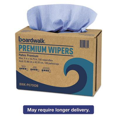 Hydrospun Wipers, Blue, 9 x 16 3/4, 10 Pack Dispensers of 100, 000/Carton, Sold as 1 Carton, 1000 Each per Carton