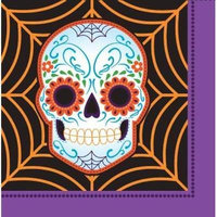 Day of the Dead Lunch Napkins , 4PK