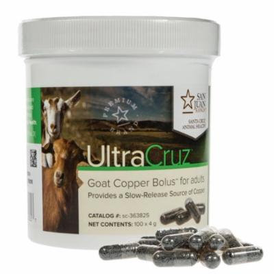 UltraCruz Goat Copper Bolus Supplement for adult goats, 100 count (4 grams each)