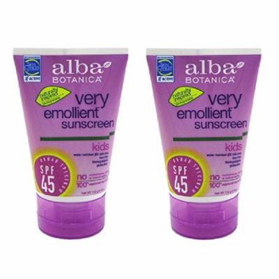 Alba Botanica Very Emollient Mineral Spray Sunscreen SPF 35, Fragrance Free, 6 Oz (2 Pack)