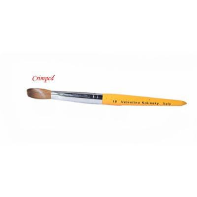 Valentino - Acrylic Nail Brush for Acrylic Powder Manicure Pedicure (Size #18 Crimped)