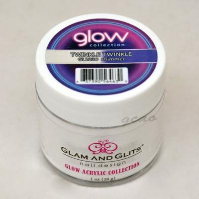 Glam and Glits GLOW ACRYLIC Glow in the Dark Nail Powder 2030 Twinkle Twinkle