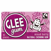 Glee Gum Mixed Berry Natural Chewing Gum, 16 count