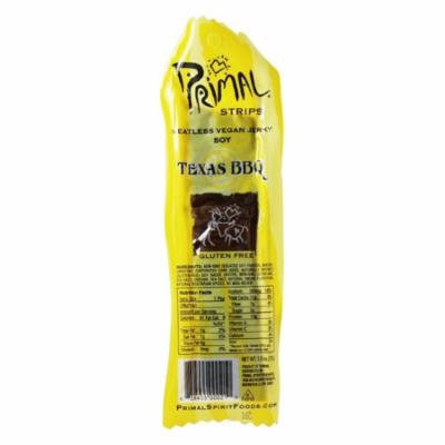 Primal Strips - Meatless Vegan Jerky Soy Texas BBQ Flavor - 1 oz(pack of 4)