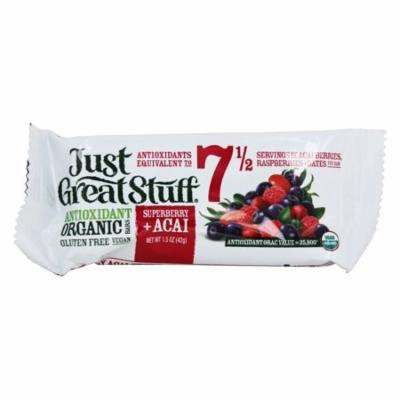 Betty Lou's - Just Great Stuff Bar Organic Superberry Acai - 1.5 oz (pack of 12)
