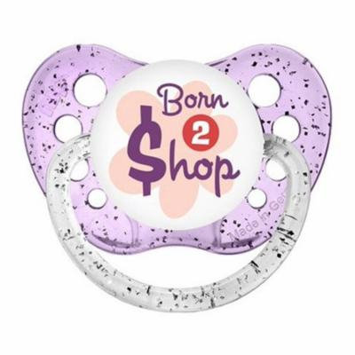 Ulubulu Classic Expression Pacifier - 0-6 Months - Glitter Purple - Born 2 Shop
