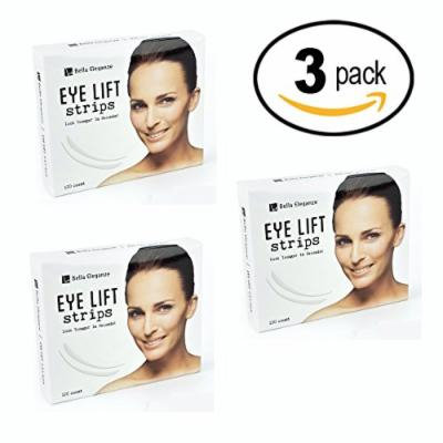 Bella Eleganze 3 PACK Eyelid Tape Instant Eye Lift Without Surgery - Achieve Big Beautiful & Youthful Lids 120 Strips Medical Grade Latex Free Hypoallergenic - Small 3mm x 26mm
