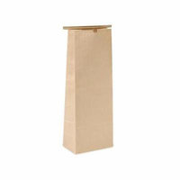 1 Unit 5 lb Kraft Tin Tie Bags 6-1/2
