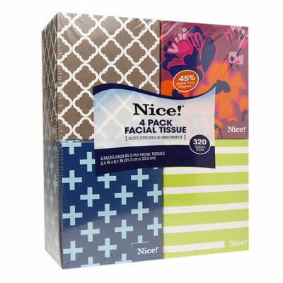 Nice! Facial Tissue 320.0 sh (Pack of 4)