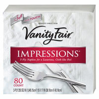 Vanity Fair Impressions Napkins 80.0 ea (Pack of 12)