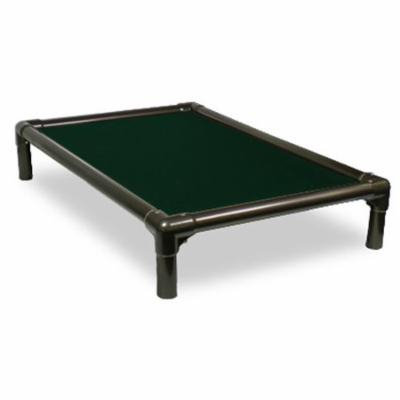 Kuranda Orthopedic Chewproof Elevated Dog Bed - Indoor - Walnut PVC Frame - Ballistic Nylon Fabric