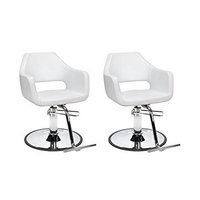 DUO Salon Styling Chairs 2 RICHARDSON WHT for Beauty Salon Furniture