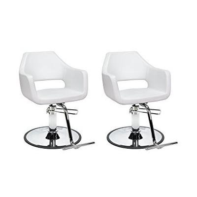 DUO Salon Styling Chairs 2 RICHARDSON WHT for Beauty Salon Furniture
