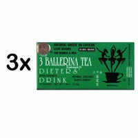 3 Ballerina Diet Tea Extra Strength for Men and Women (3 Boxes x 18 Bags) by 3 Ballerina
