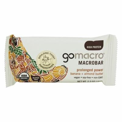 GoMacro - MacroBar Prolonged Power Banana & Almond Butter - 2.3 oz(pack of 6)