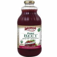 Lakewood Organic Pure Beet with Organic Lemon Juice -- 32 fl oz pack of 3